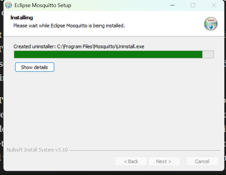 mosquitto installer